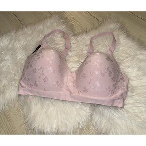 Bali Comfort Revolution Jacquard T-Shirt Bra WF Womens 2XL XXL Pink DF3643 New